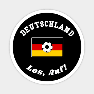 ⚽ Deutschland Football, Schwarz-Rot-Gold, Los Auf! Team Spirit Magnet